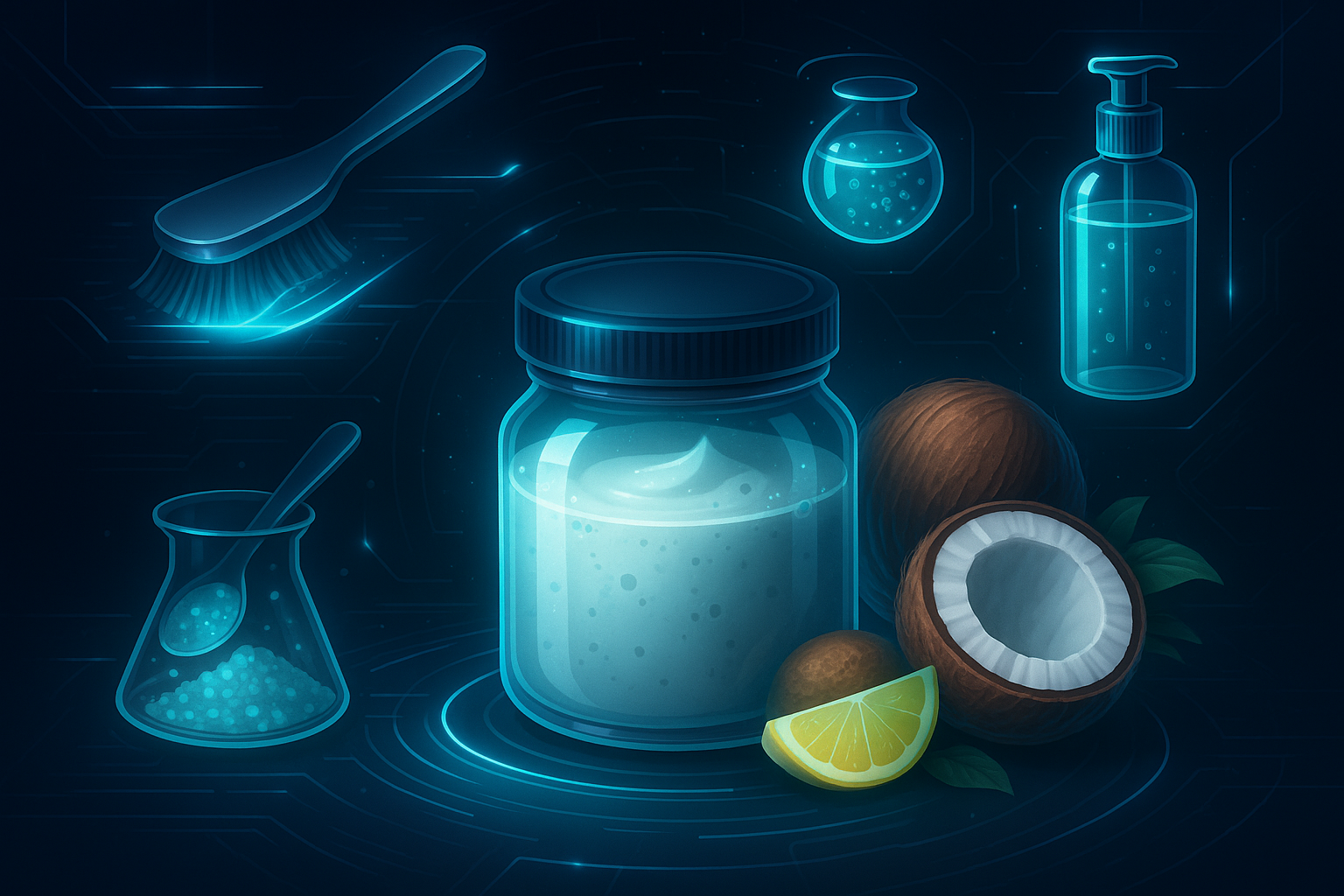 Image recette Crème Décrassante Douceur Coco : Nettoyant Cuisine Spécial Rés...