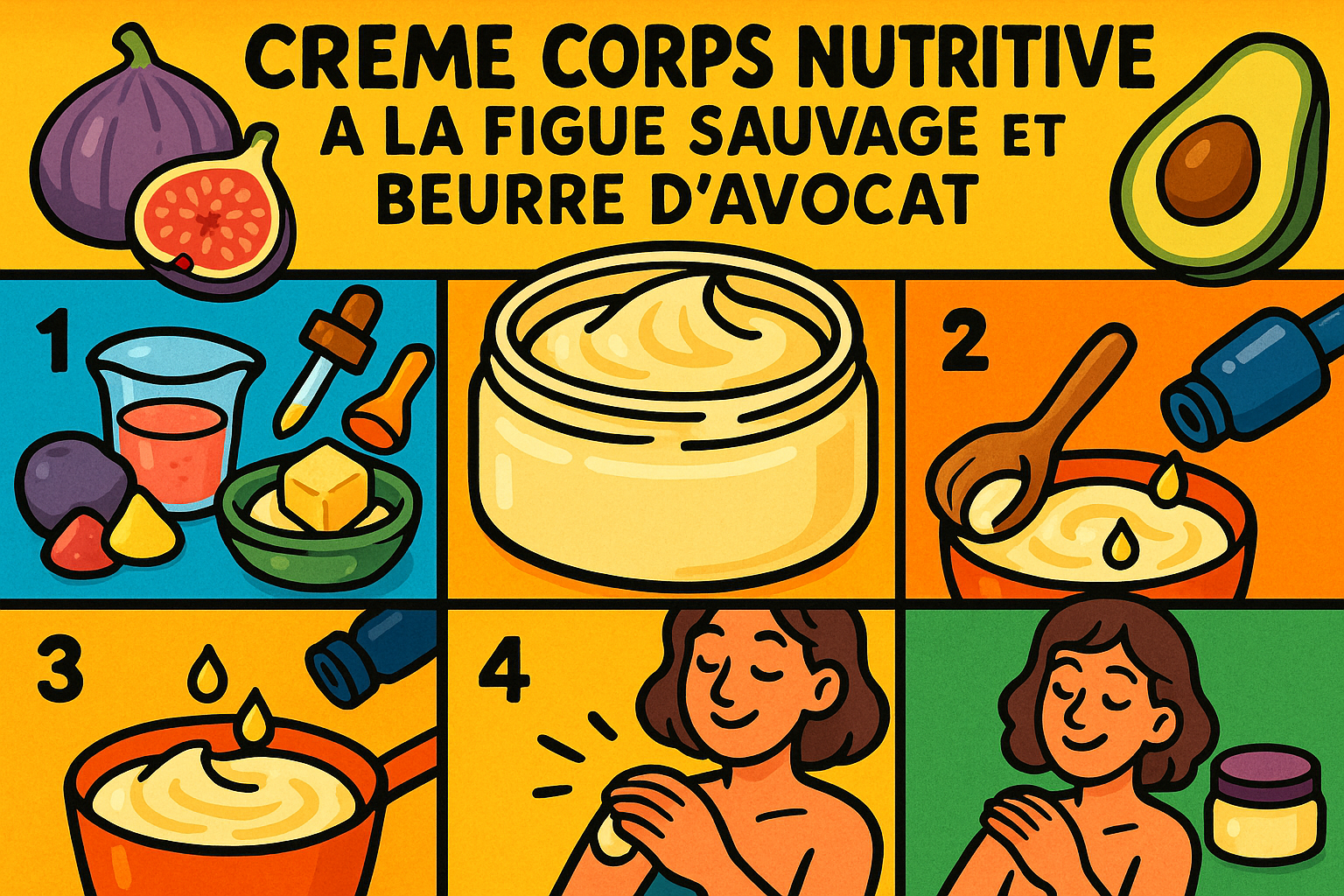 Image recette Crème Corps Nutritive à la Figue Sauvage et Beurre d’Avocat
