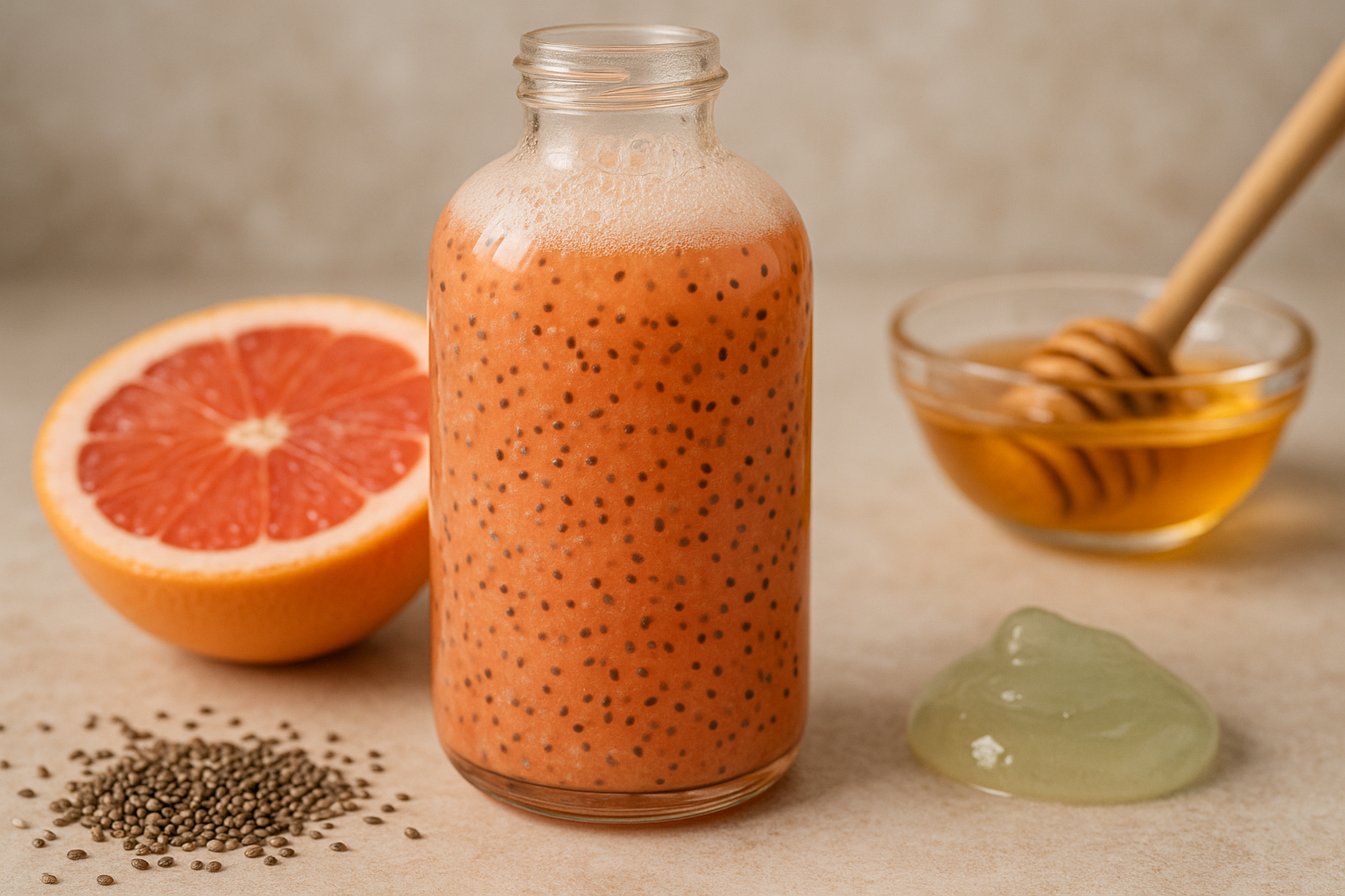 Image recette Gel Douche Maison Vitalité au Pamplemousse Rose et Graines de ...