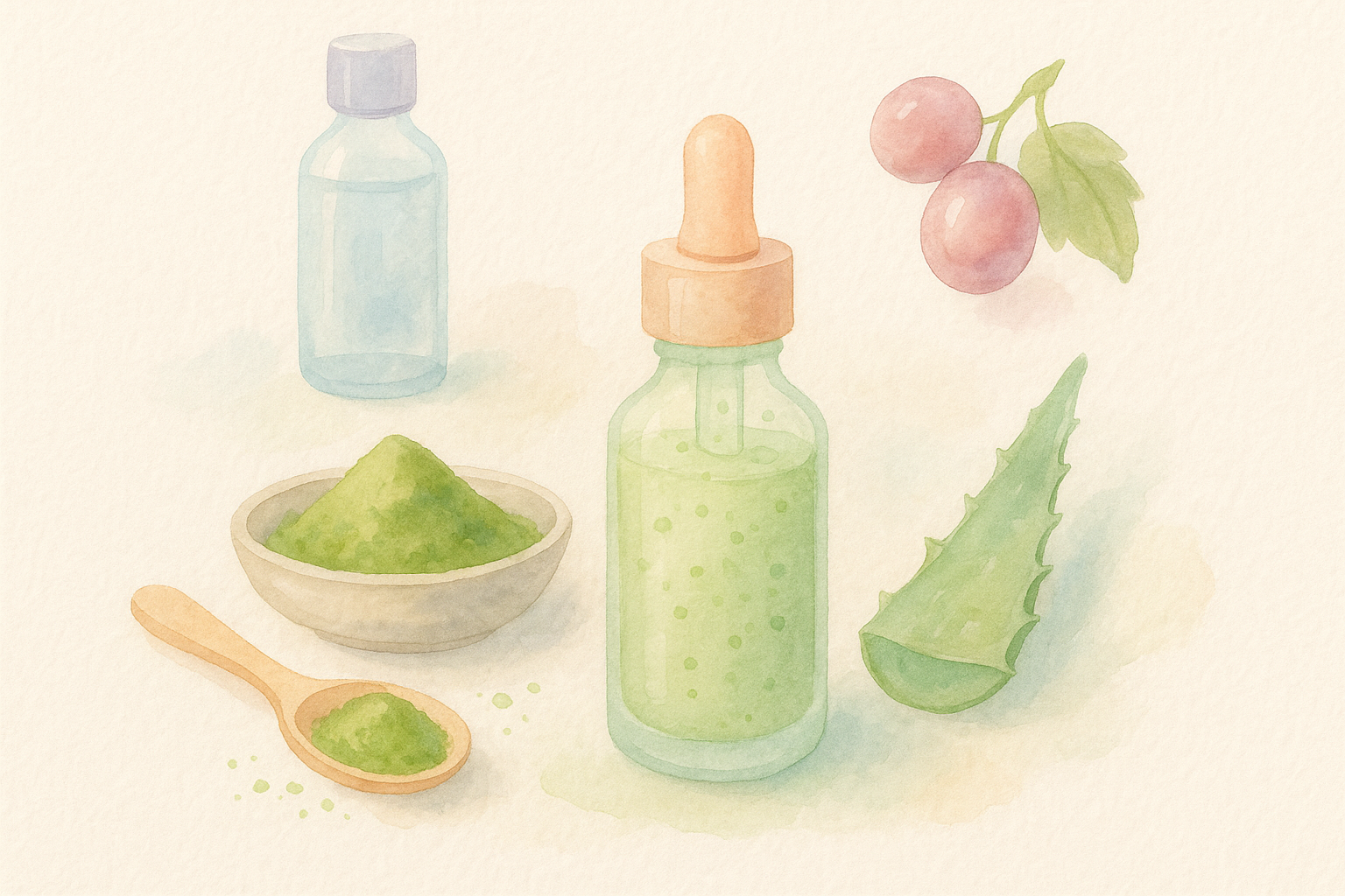 Image recette Primer Antioxydant Maison au Matcha et à l'Huile de Pépins de ...
