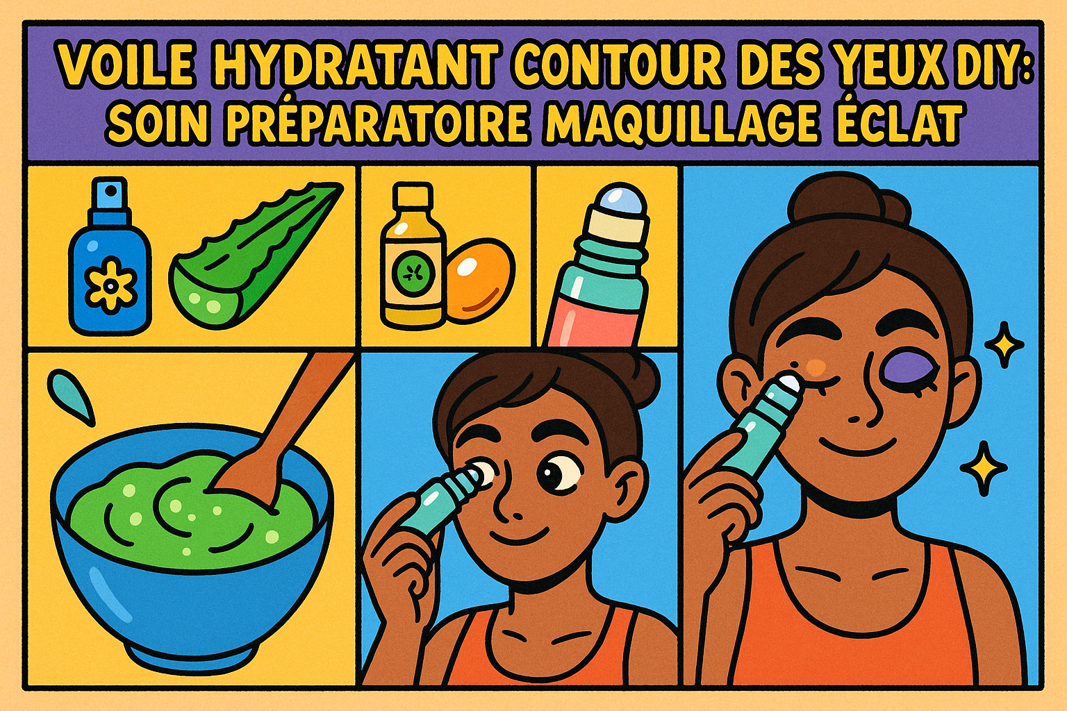 Image recette Voile Hydratant Contour des Yeux DIY : Soin Préparatoire Maqui...
