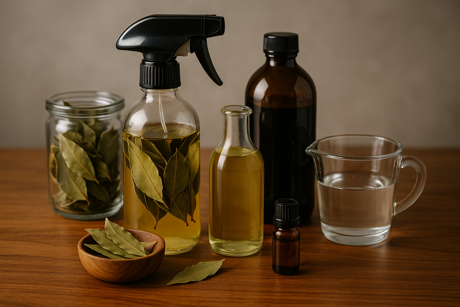 Image recette Eclat Naturel : Nettoyant Meuble DIY au Laurier et à l'Huile d...
