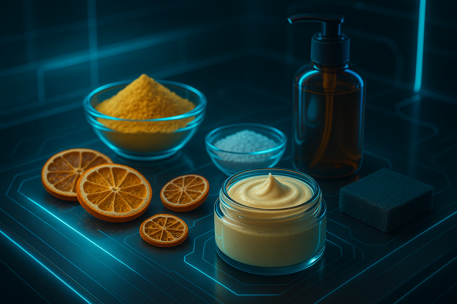 Image recette Crème Nettoyante Réparatrice pour Salle de Bain aux Écorces d'...