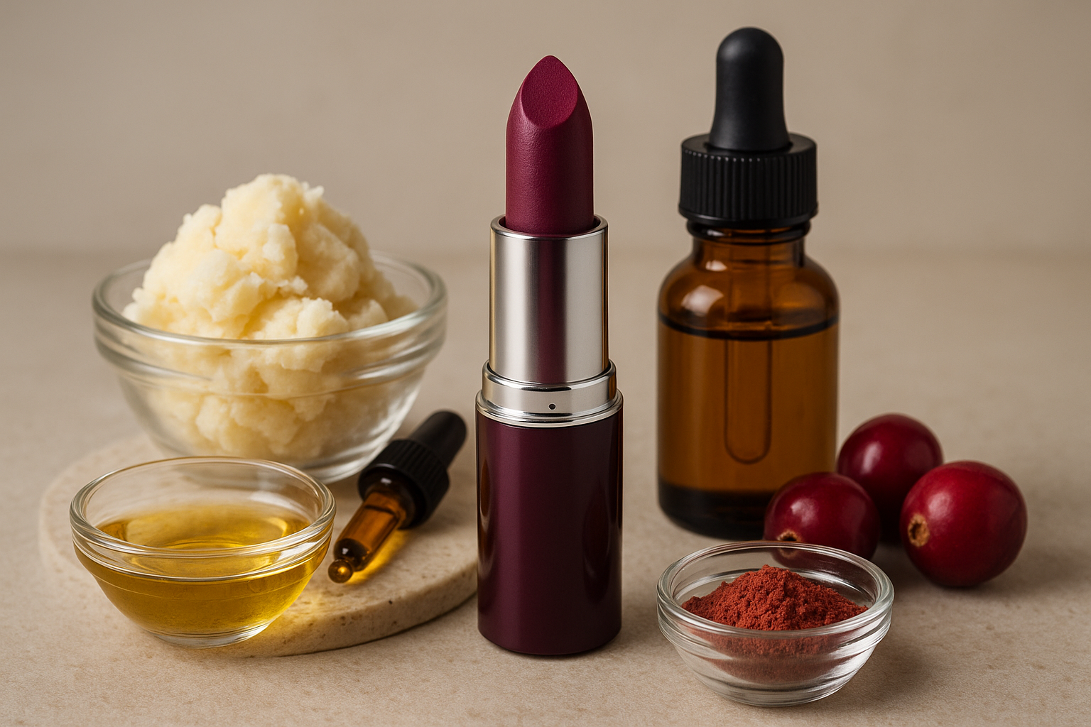 Image recette Rouge à Lèvres DIY Prune Veloutée aux Huiles de Baobab et de C...