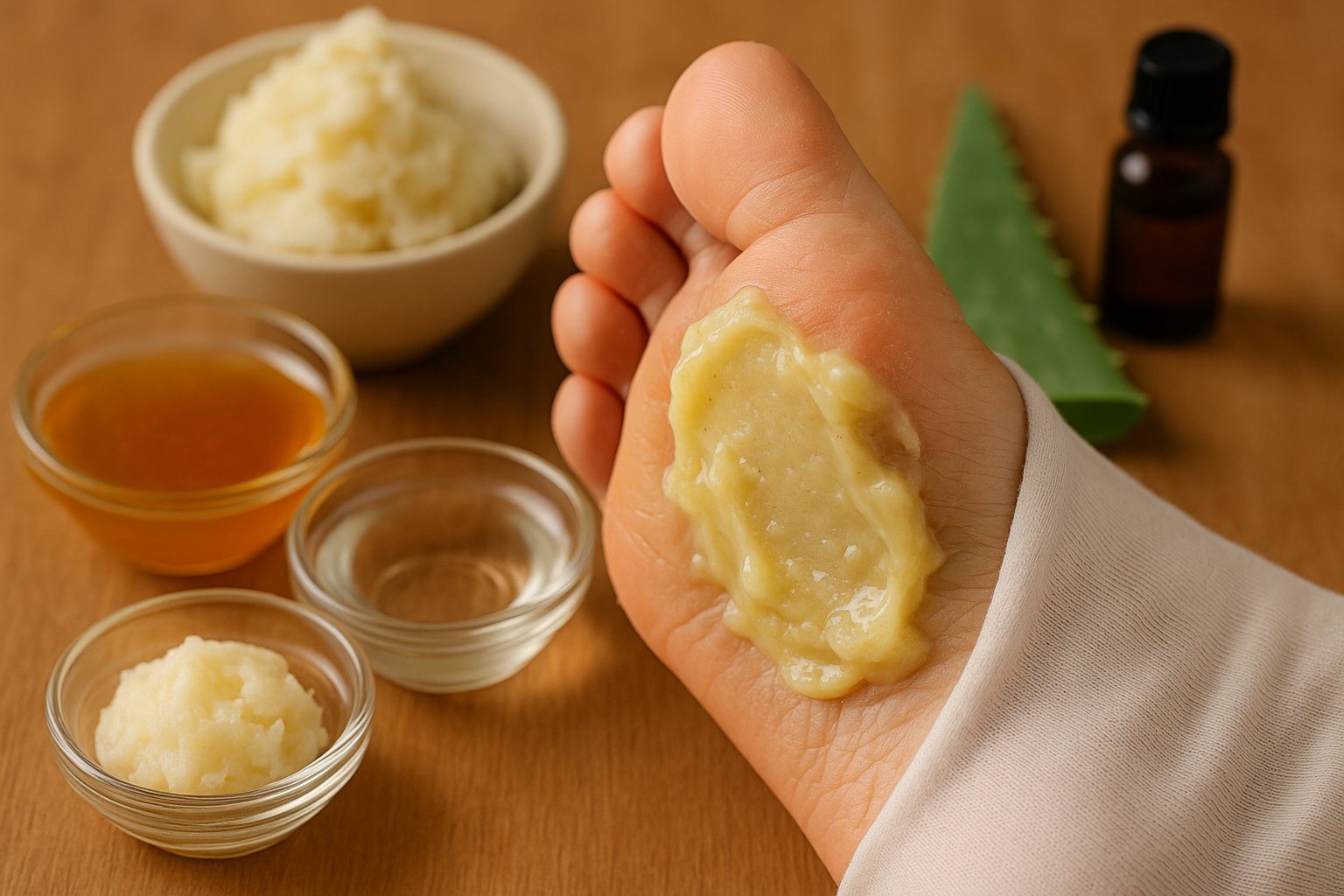 Image recette Chaussettes Spa Fait-Maison : Soin Réparateur Intense Pour Pie...