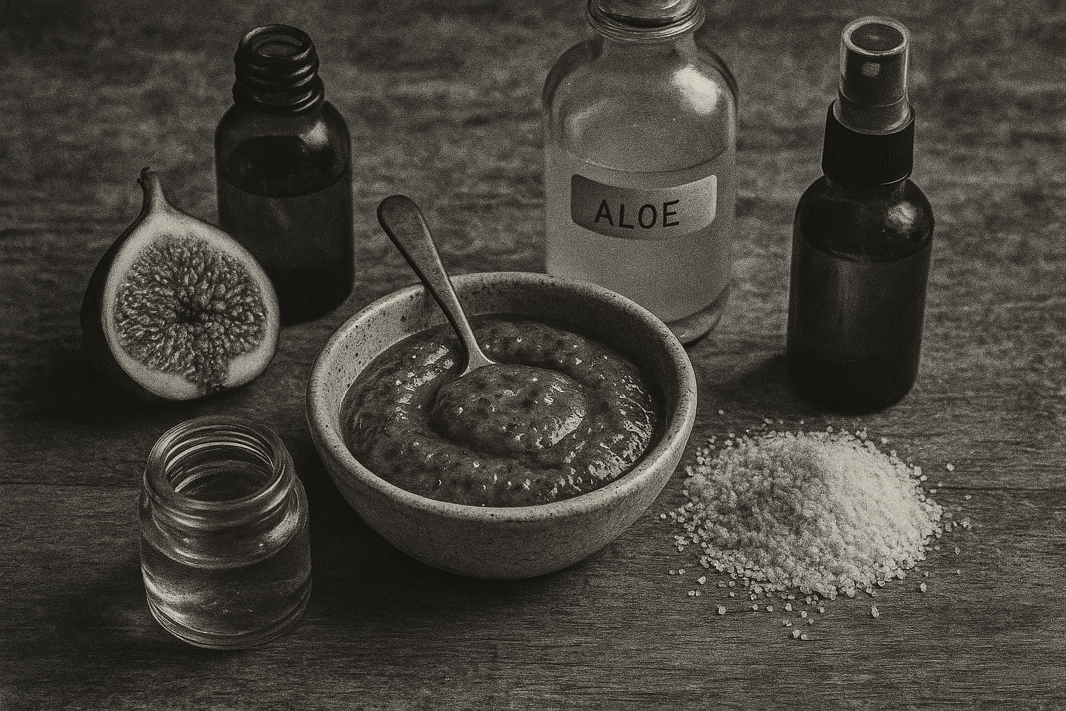 Image recette Nettoyant et Exfoliant Visage DIY à la Figue et Semoule de Riz