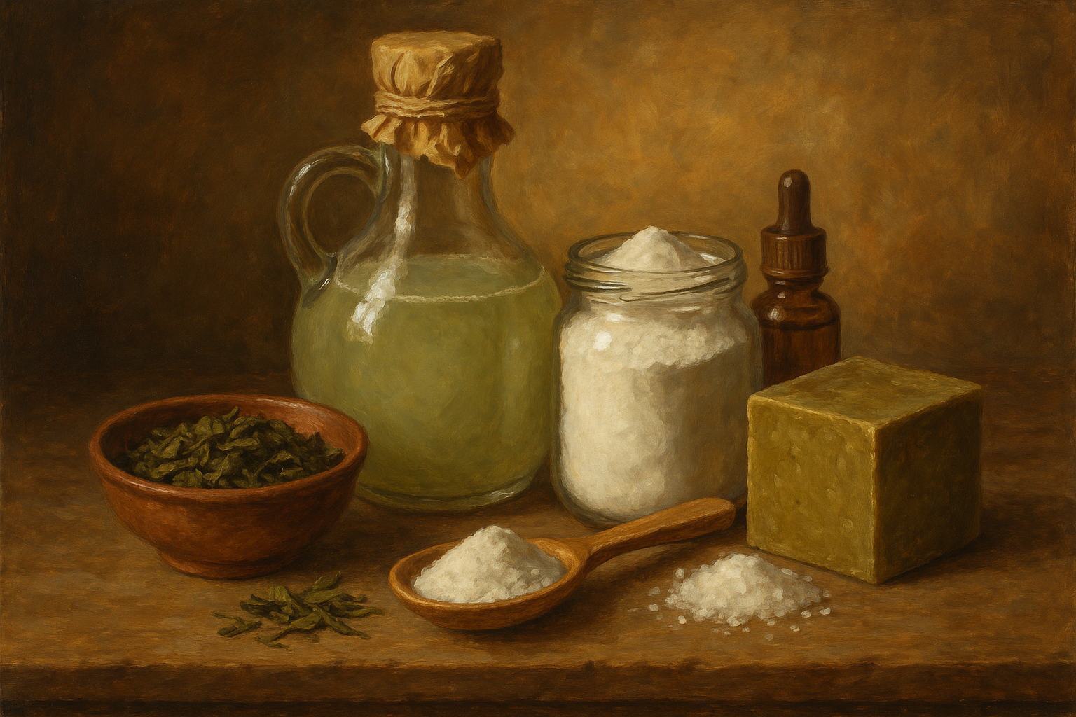 Image recette Lessive Maison Détoxifiante au Thé Vert et Bicarbonate