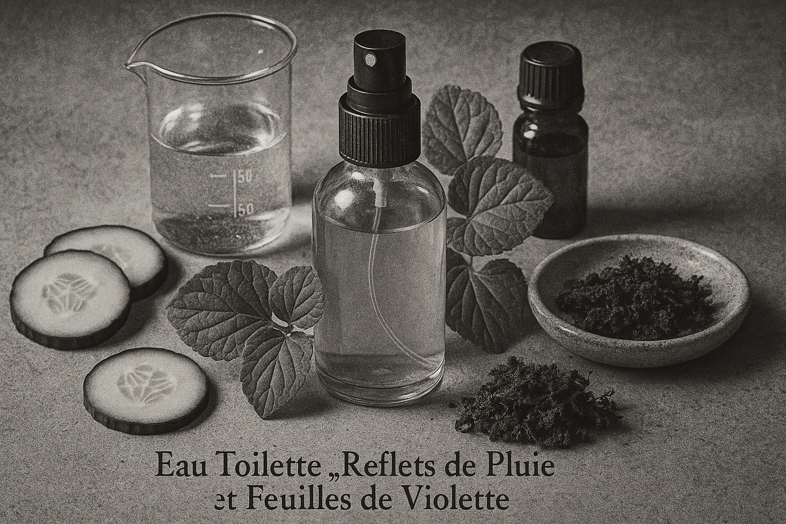Image recette Eau de Toilette "Reflets de Pluie et Feuilles de Violette" : F...