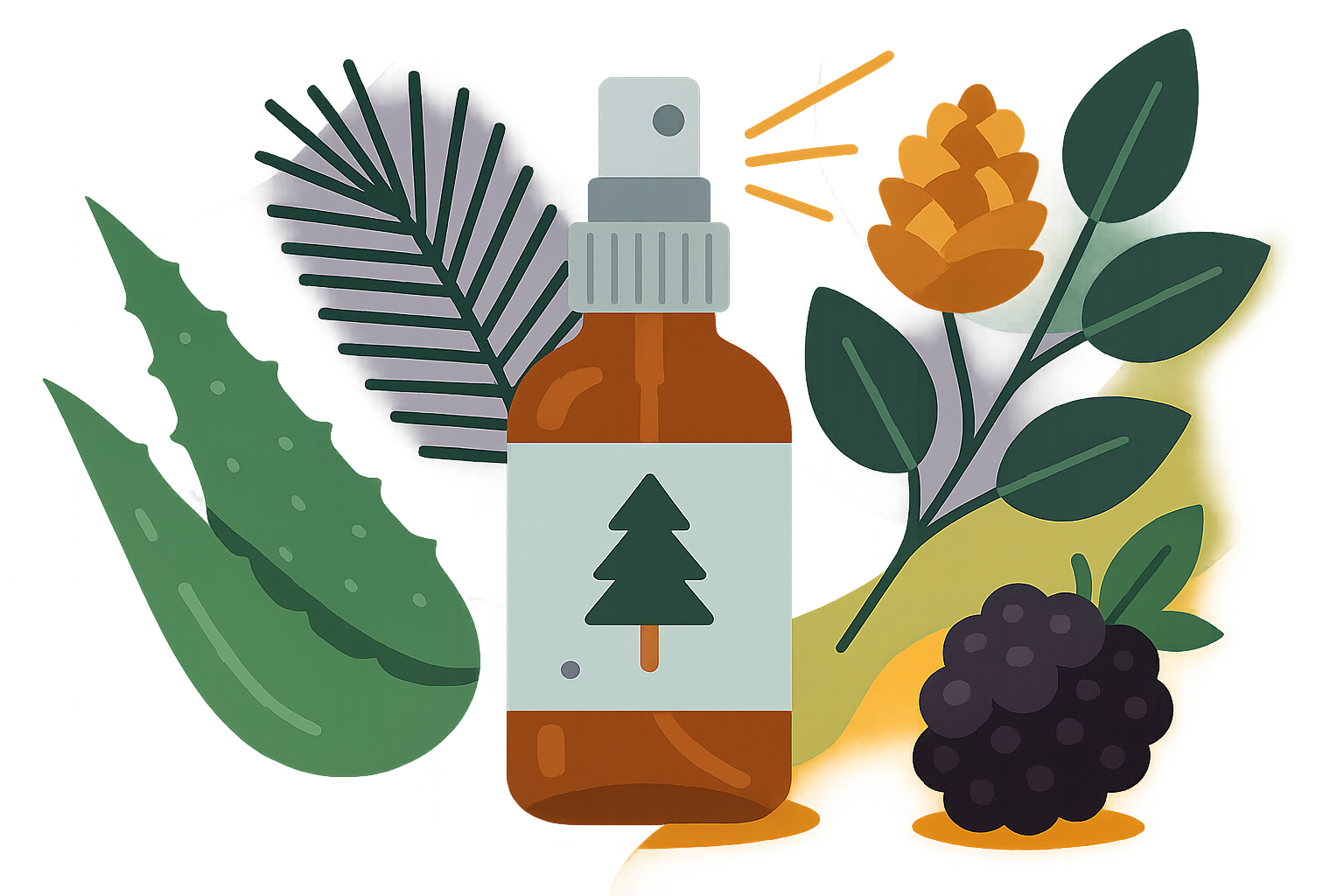 Image recette Spray Corporel DIY "Brise Boréale" aux Notes de Pin, Eucalyptu...