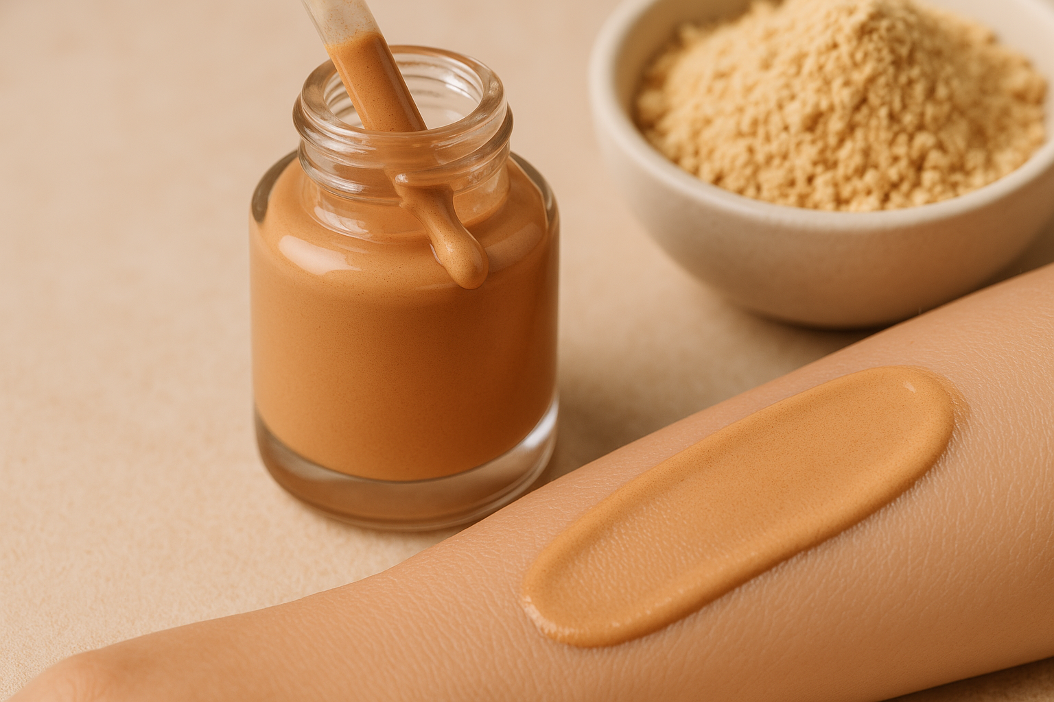 Image recette Fond de Teint Éclat Satiné au Lait de Coco et à la Poudre de Maca