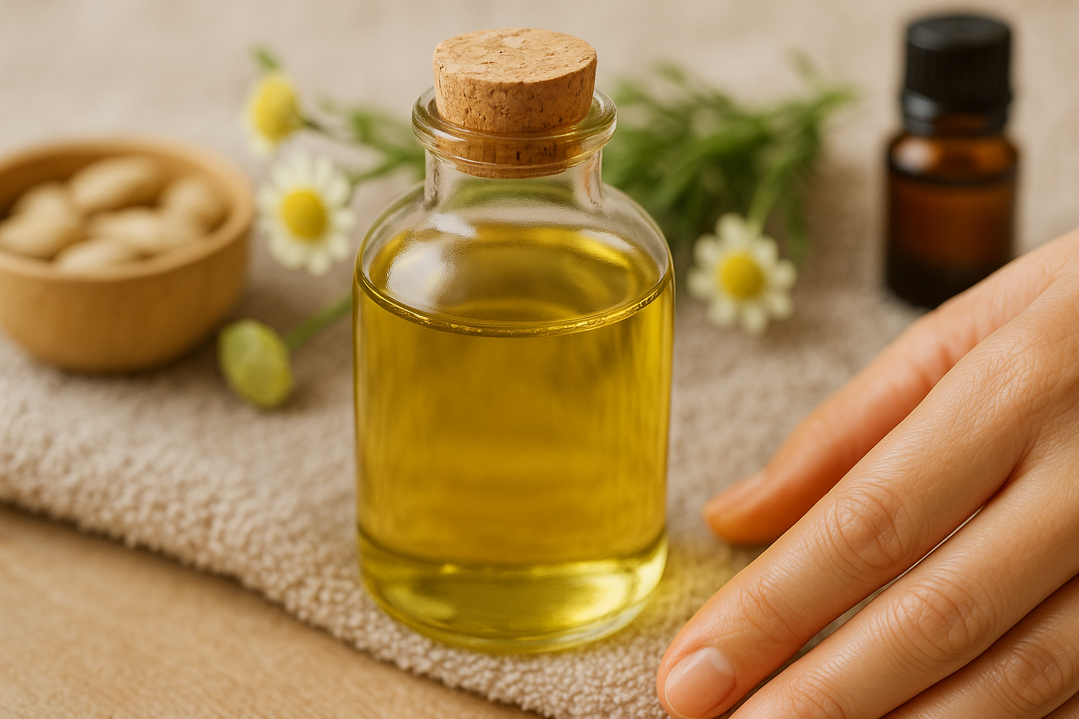 Image recette Huile de Massage Douceur Enveloppante : Confort & Souplesse du Corps