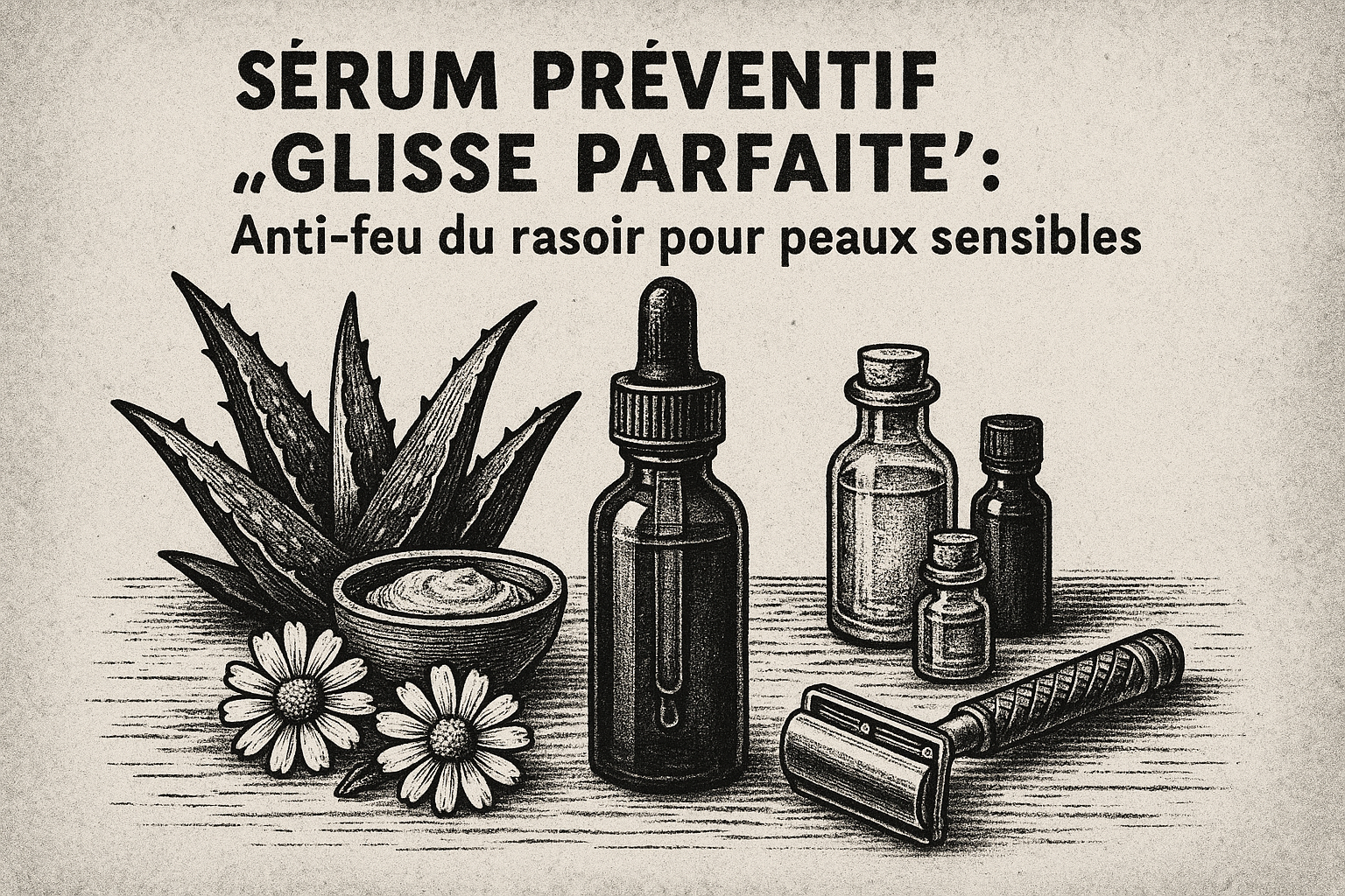 Image recette Serum Preventif "Glisse Parfaite" : Anti-feu du rasoir pour peaux sensibles