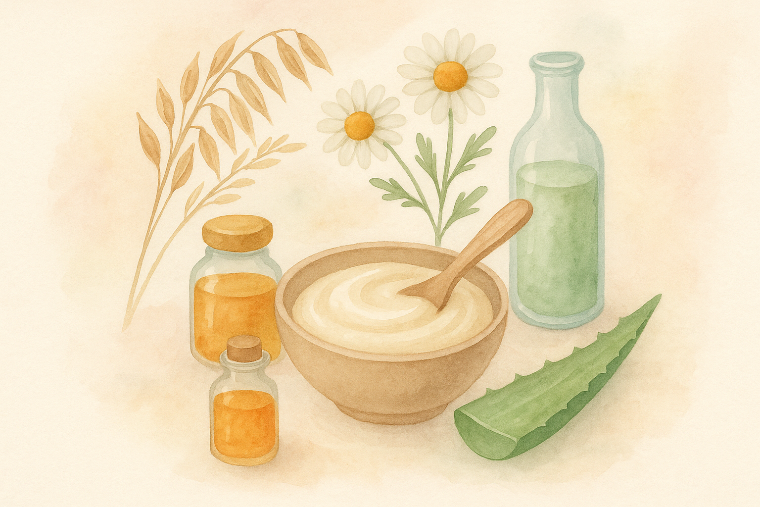 Image recette Masque Capillaire Apaisant à l'Avoine et à la Camomille pour C...