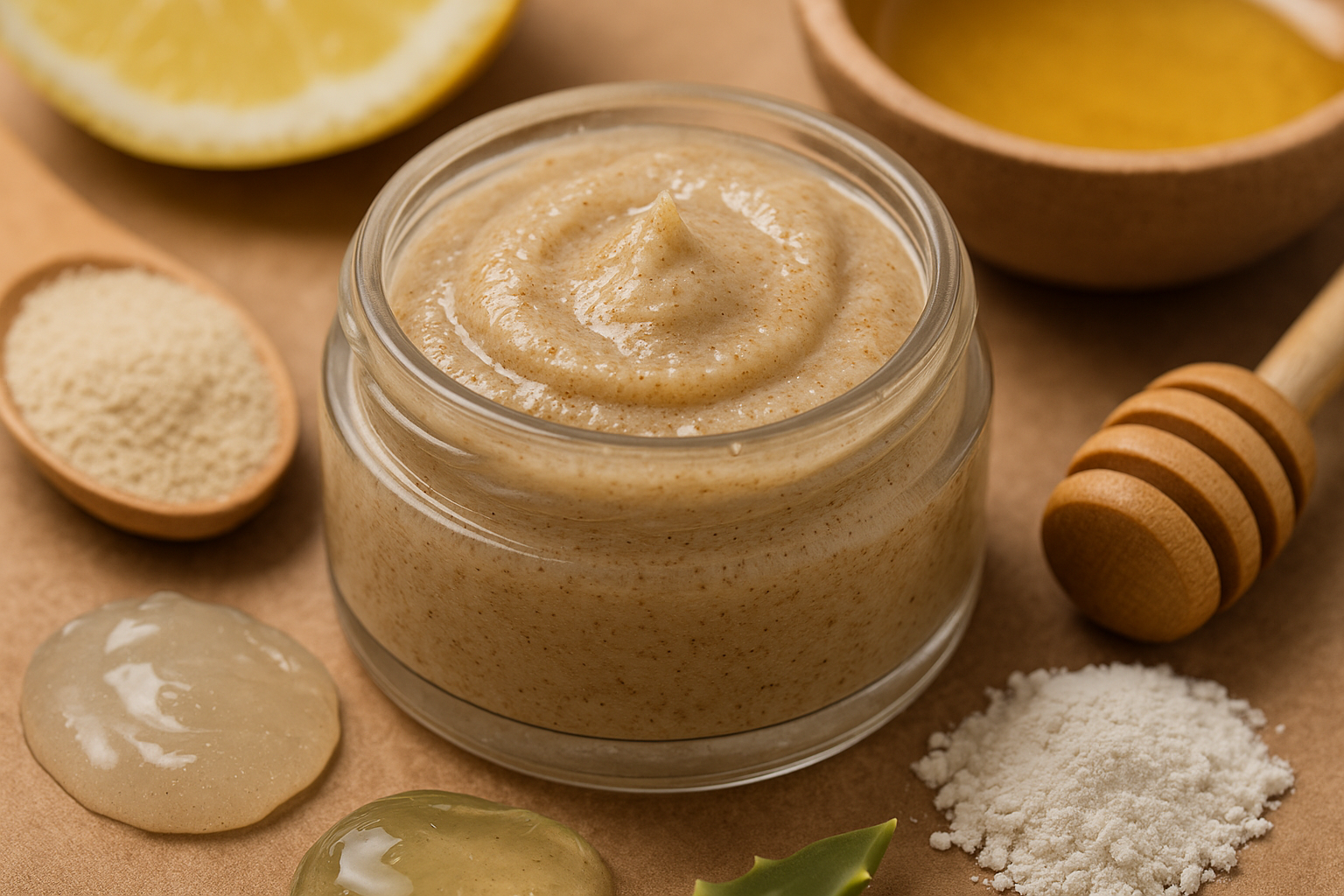 Image recette Exfoliant Corps Vitalité à la Poudre de Bambou et Huile de Son...