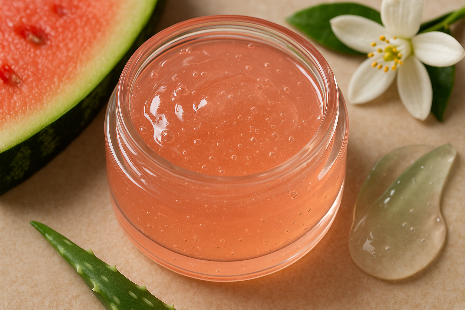 Image recette Gelée Hydratante Visage Douce Fraîcheur de Pastèque
