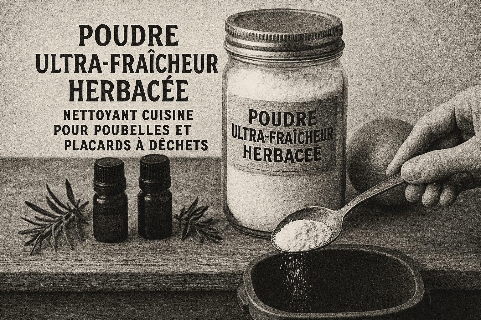 Image recette Poudre Ultra-Fraîcheur Herbacée : Nettoyant Cuisine pour Poube...