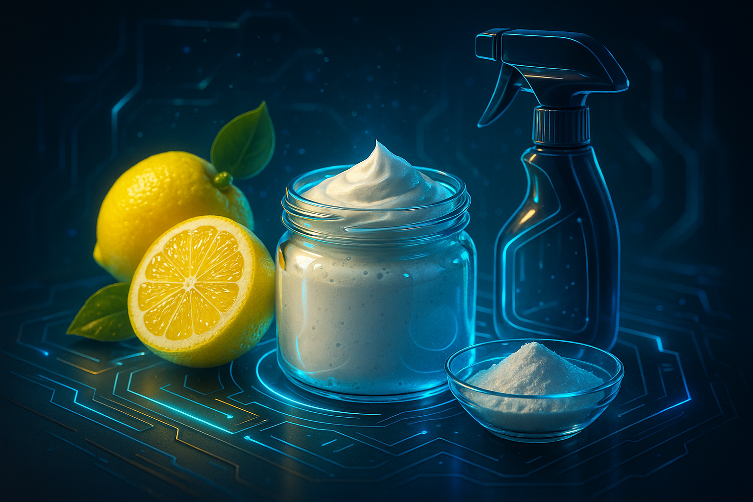 Image recette Pate Eclatante au Citron et Bicarbonate : Le Nettoyant Salle d...