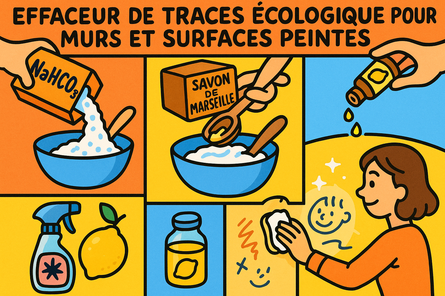 Image recette Effaceur de Traces Écologique pour Murs et Surfaces Peintes