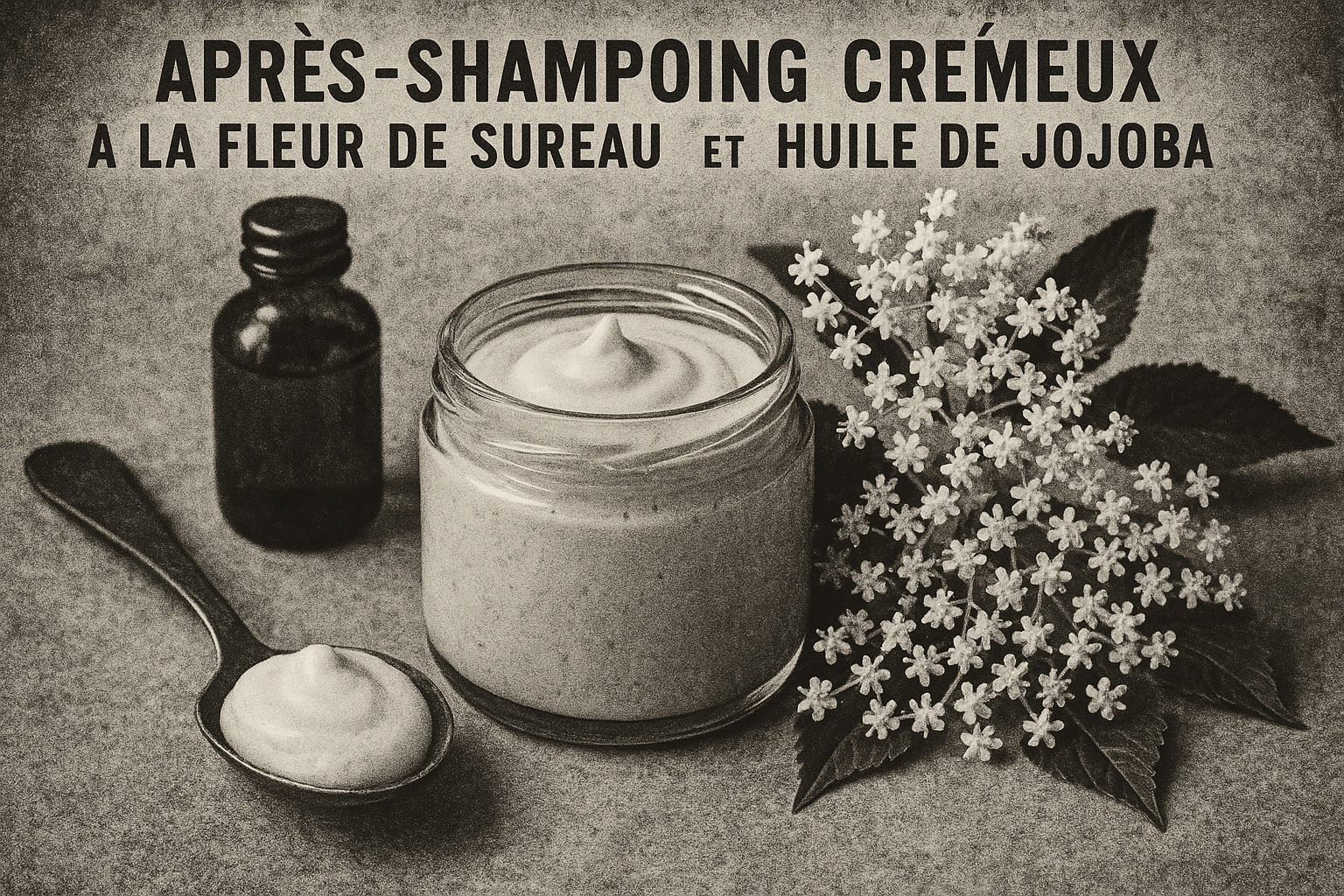 Image recette Après-Shampoing Crémeux à la Fleur de Sureau et Huile de Jojoba