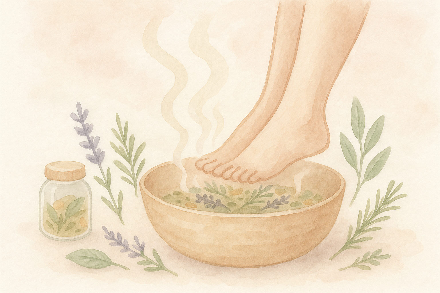 Première image de la recette Rituel Fumigation Purifiante pour Pieds : Soin Detox Maison et Relaxation Totale