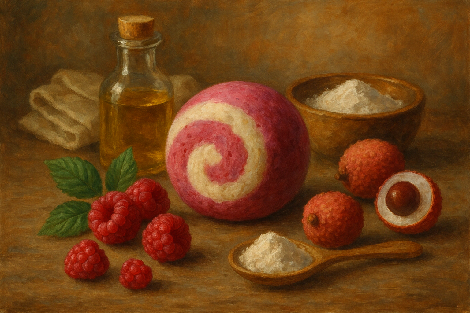 Image recette Pain Moussant DIY "Éclat Fruité Framboise & Litchi"