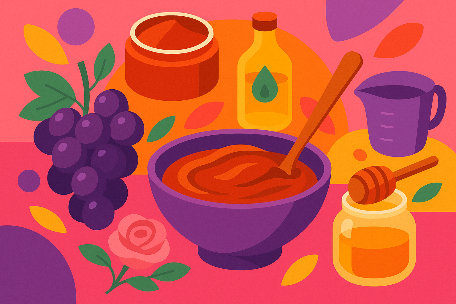 Image recette Masque Corps Detox Réconfortant au Raisin Noir et à l'Argile Rouge
