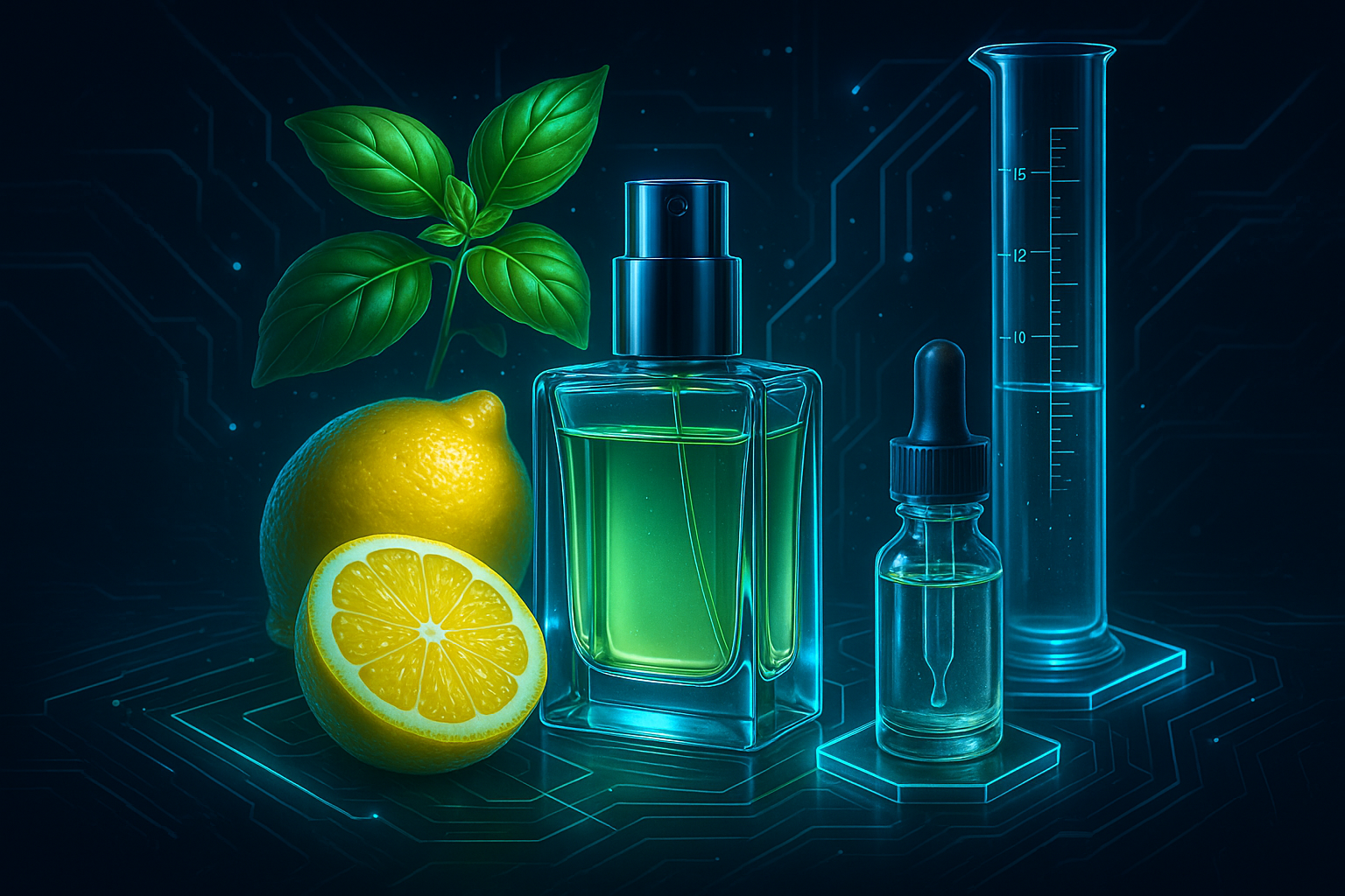 Première image de la recette Eau de Toilette DIY Fraîcheur d'Ecorce & Feuille de Basilic