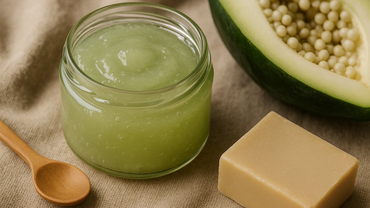 Image recette Gel détachant enzymatique maison à la papaye verte pour taches tenaces