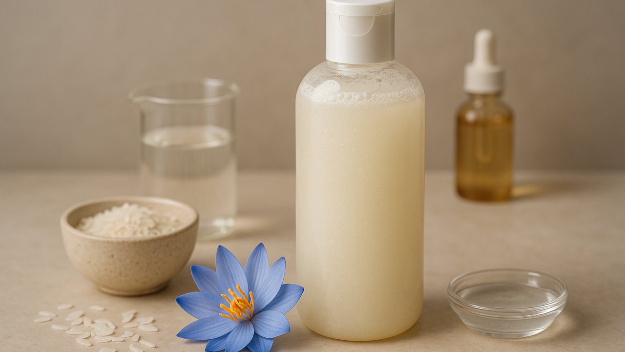 Image recette Gel Douche Maison Nuage de Riz & Lotus Bleu
