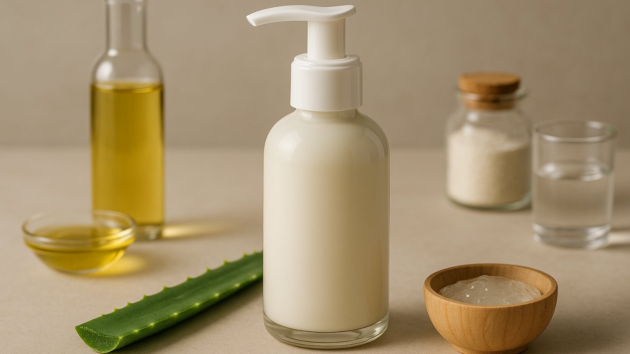 Image recette Soin Main DIY : Lait Barrière Quotidien au Panthénol, Inuline et Cameline