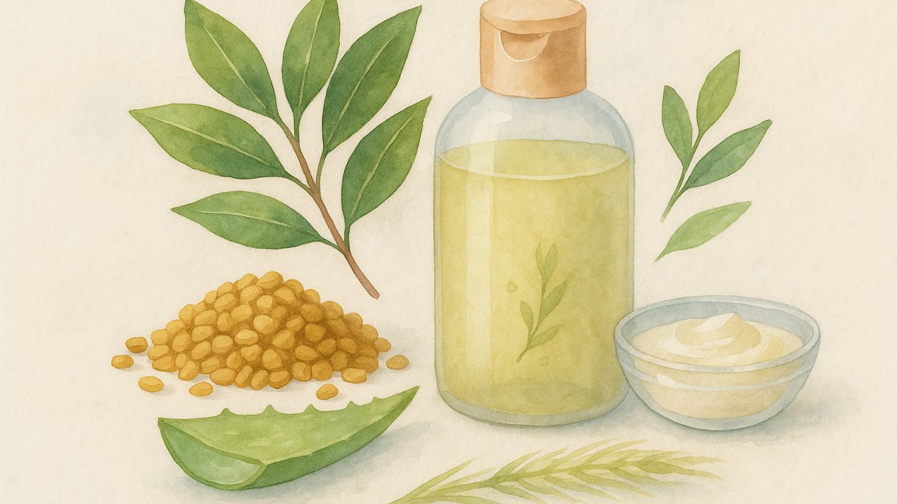 Image recette Shampoing Maison Équilibrant au Fenugrec & Laurier Noble pour Racines Fraîches