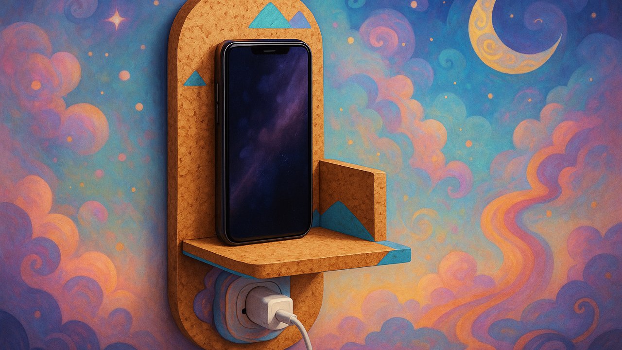 Image recette DIY Station de Recharge Murale en Liège Recyclé pour Smartphone