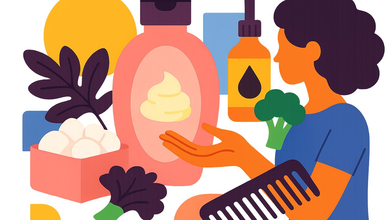 Image recette Après-shampoing démêlant à la guimauve et huile de brocoli pour cheveux doux