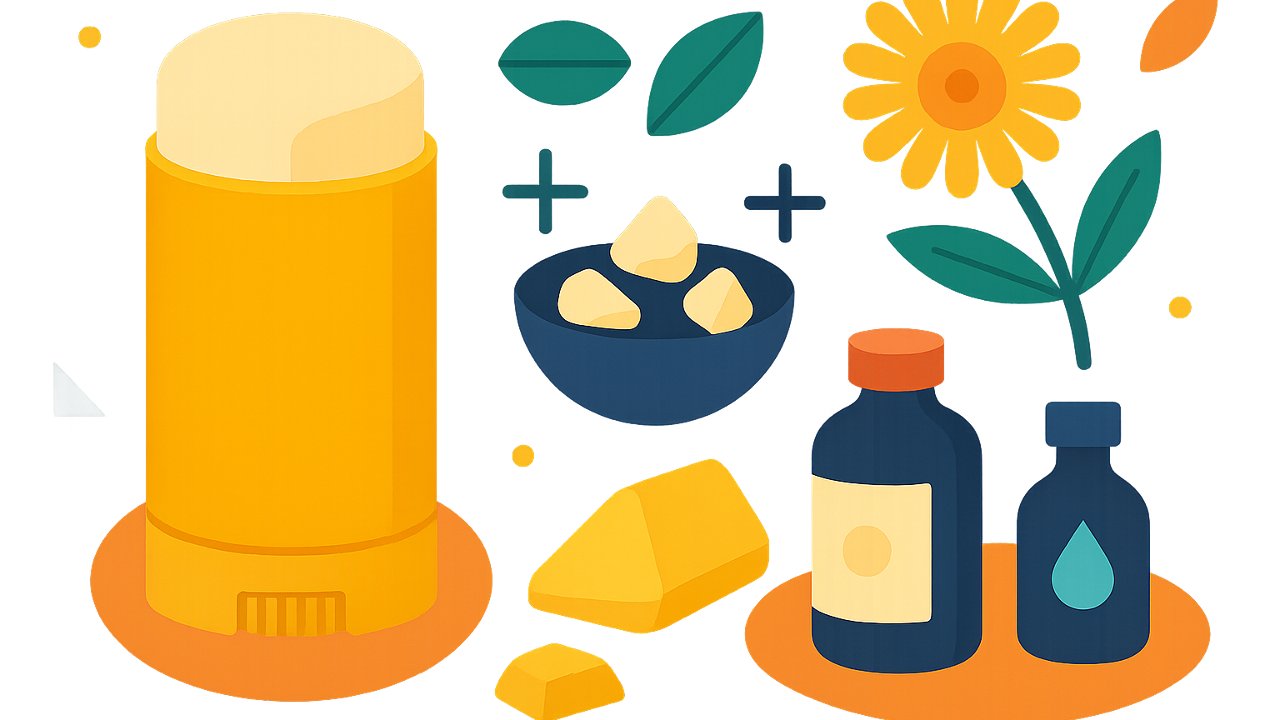 Image recette Déodorant Stick Maison Sans Bicarbonate au Magnésium & Calendula