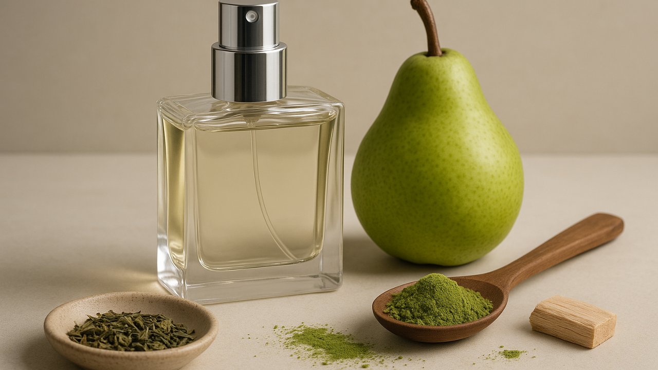 Image recette Eau de Toilette DIY Nuage de Matcha & Poire Verte