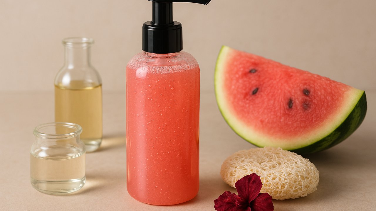 Image recette Gel Douche Maison Éclat Hibiscus & Pastèque