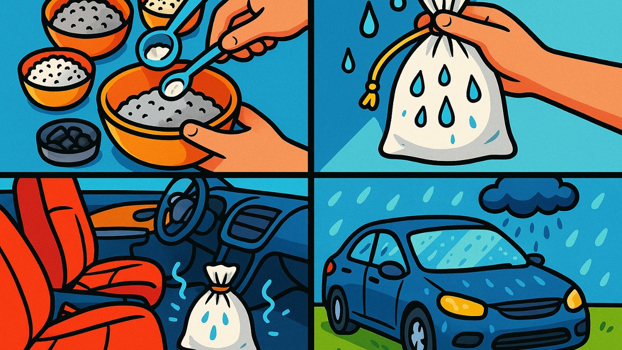 Image recette Sachet absorbeur d’humidité maison pour habitacle d’automobile