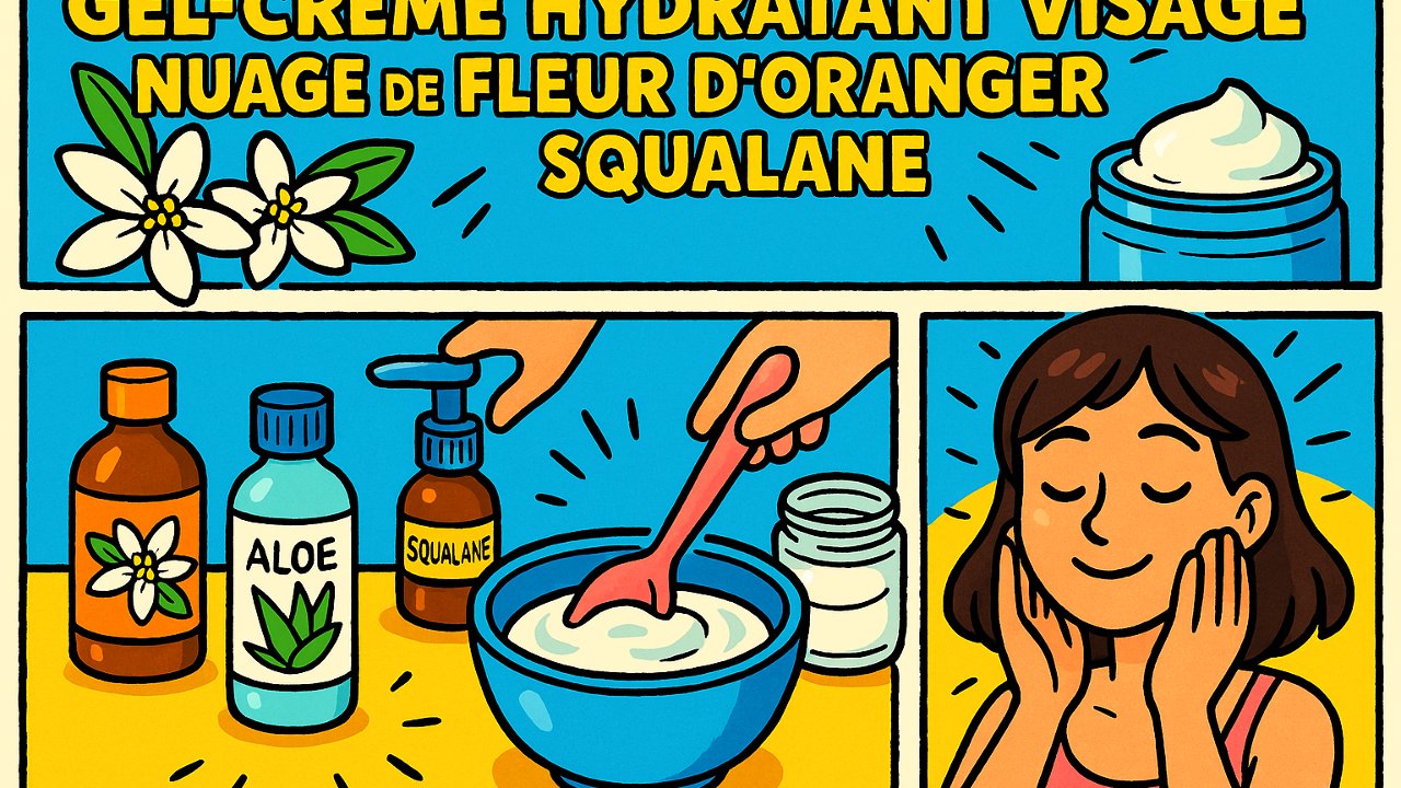 Image recette Gel-Crème Hydratant Visage Nuage de Fleur d’Oranger & Squalane