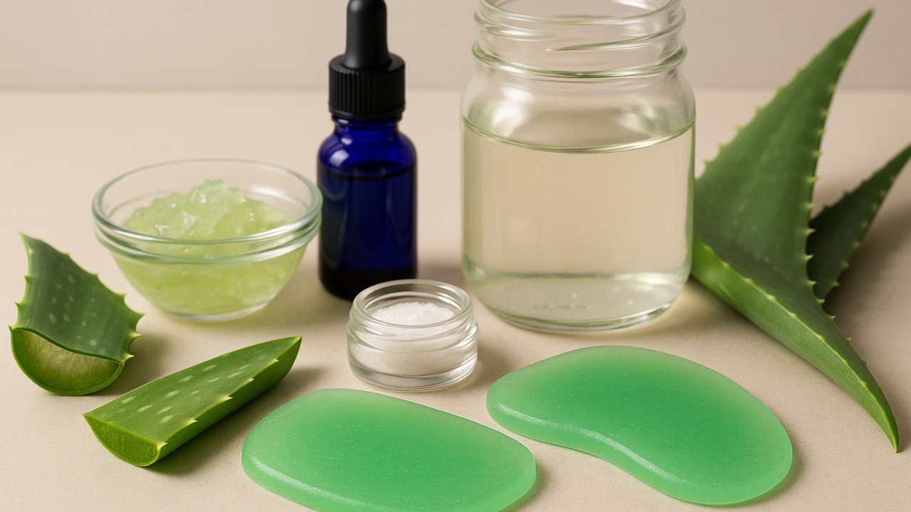 Image recette Coussinets hydrogel DIY à l’aloe vera pour talons sensibles et...