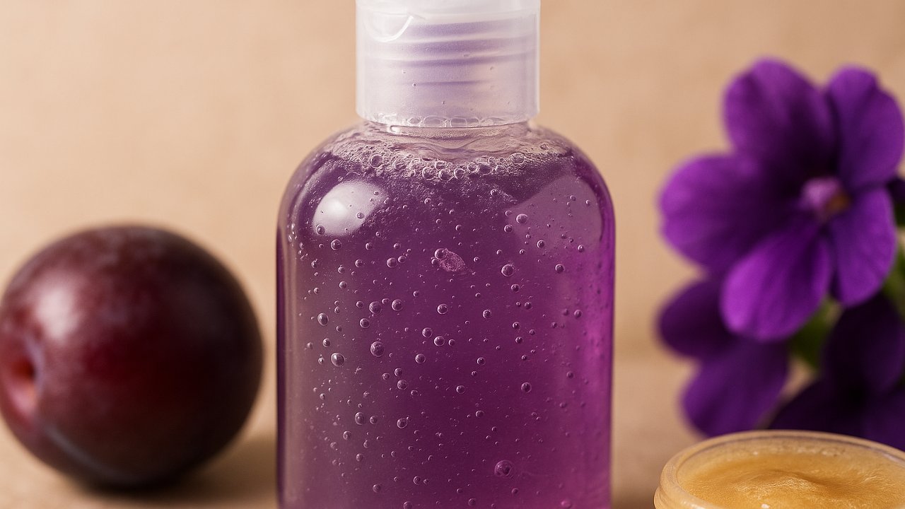 Image recette Gel Douche Maison Velours de Prune & Violette