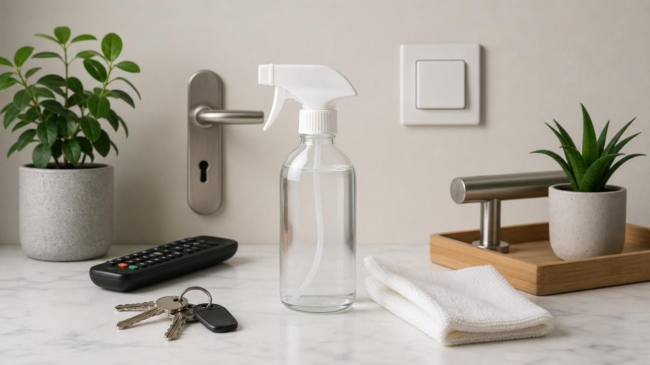 Image recette Spray désinfectant minute à l’alcool 70 pour surfaces de contact