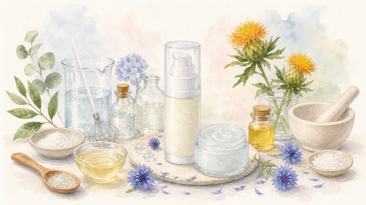 Première image de la recette Crème-Gel Hydratante Visage au Bêta-Glucane & Carthame