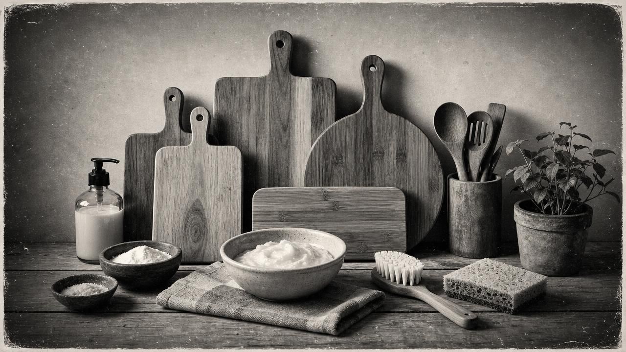 Première image de la recette Pâte Nettoyante Douce pour Planches à Découper en Bois et Bambou