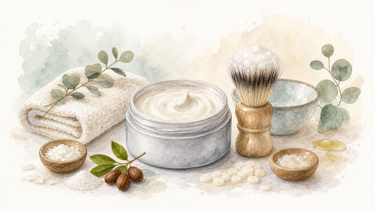 Première image de la recette Pâte de Rasage Concentrée Sans Savon : Mousse Dense et Glisse Parfaite