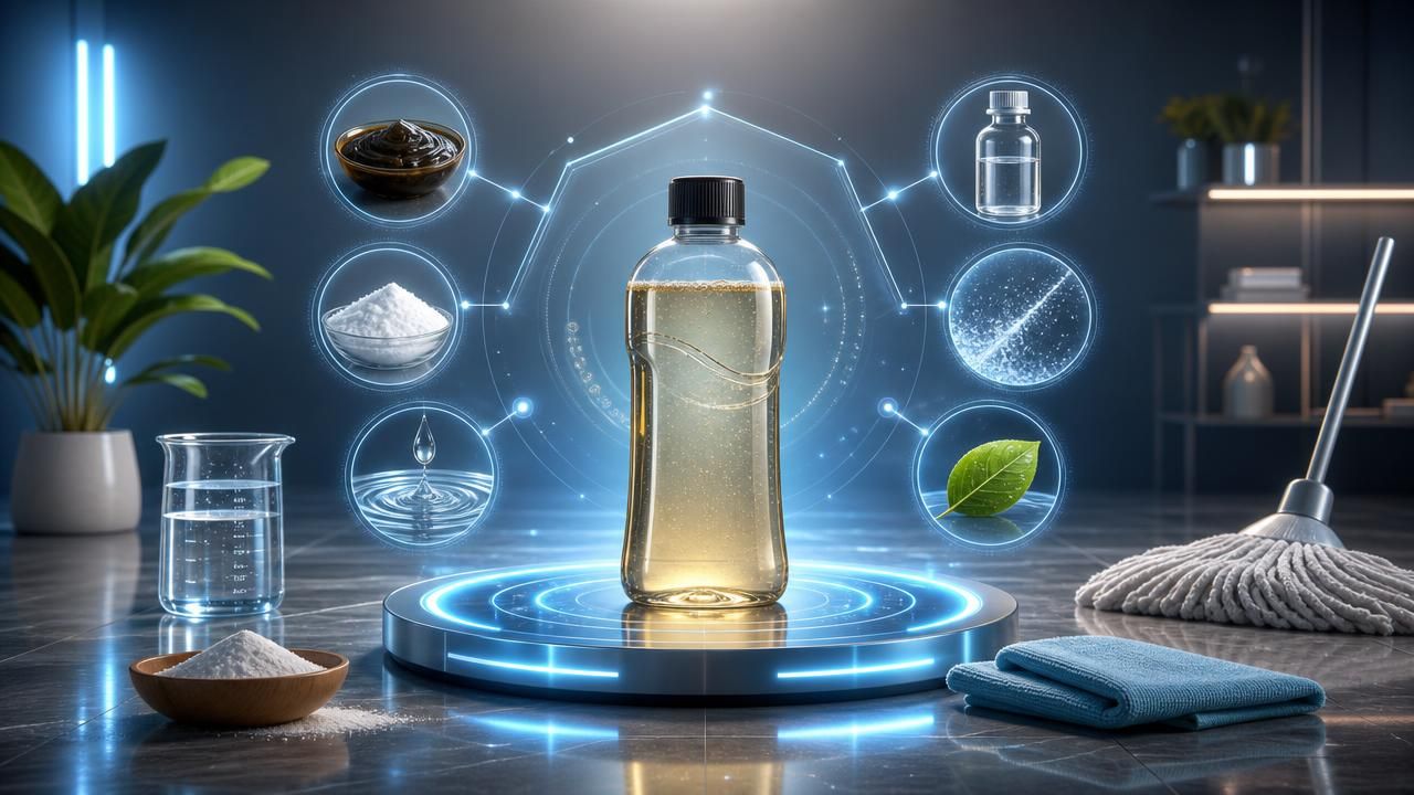 Première image de la recette Concentré Mosaïque Douceur : nettoyant sol multi-surface maison ultra-économique