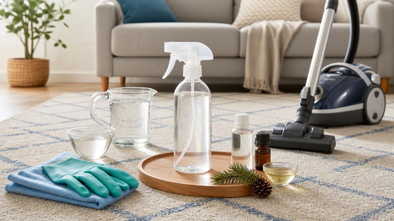 Image recette Spray Antistatique DIY pour Moquette et Tapis : fini les décharges et la poussière qui colle