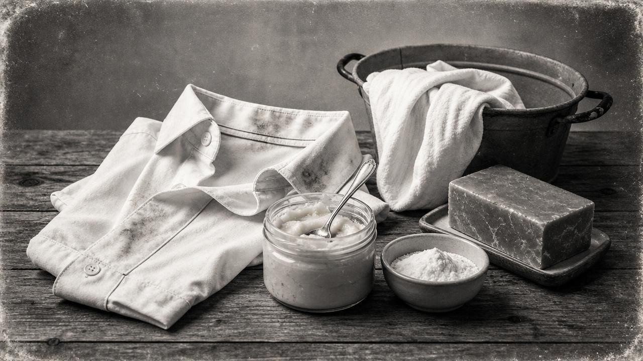 Première image de la recette Pâte Détachante Maison Spéciale Cols et Poignets au Savon de Fiel