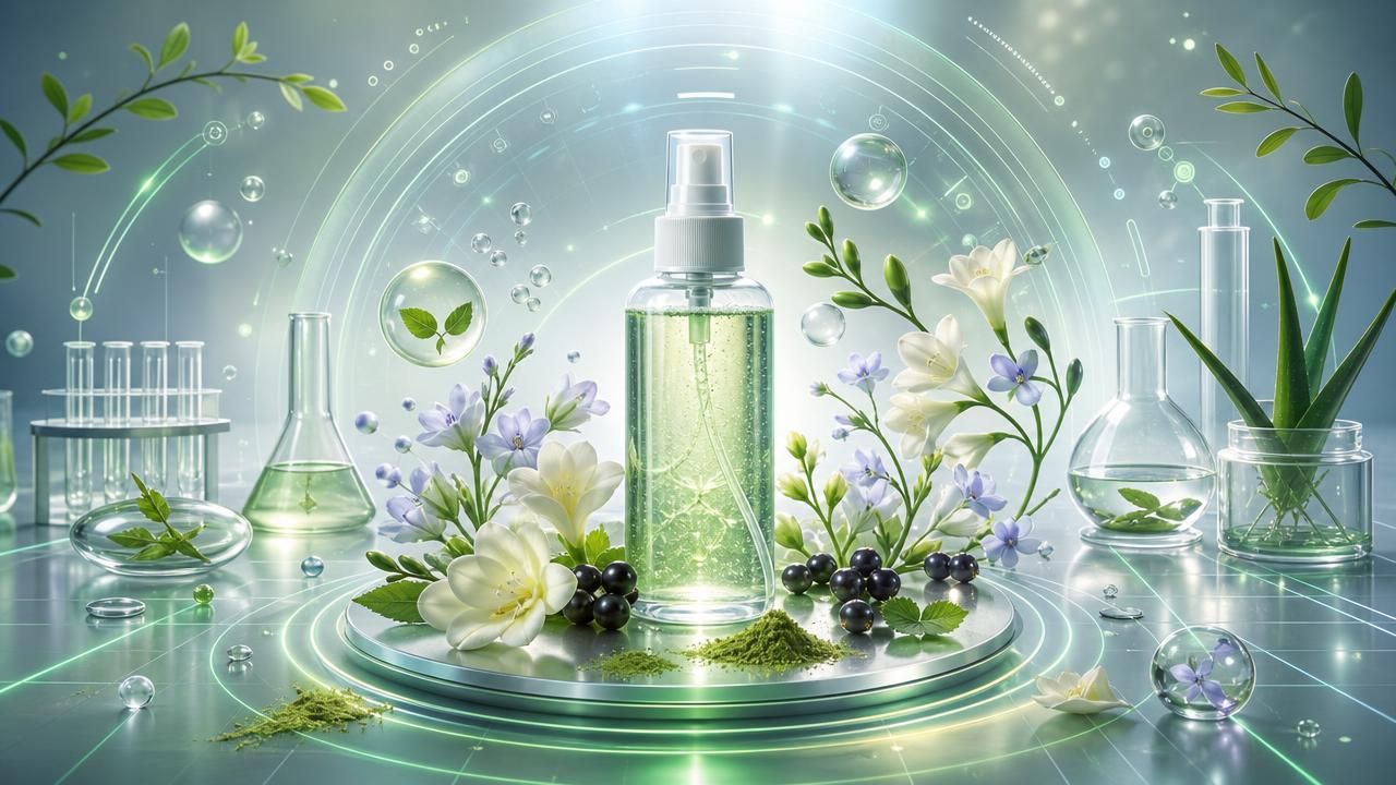 Première image de la recette Spray Corporel DIY Matcha, Freesia & Cassis