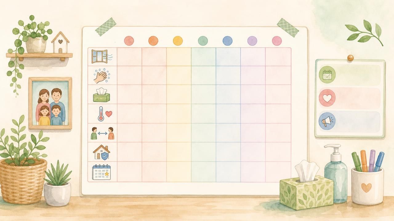 Première image de la recette Checklist DIY Spécial Covid : planning familial d’aération et de prévention