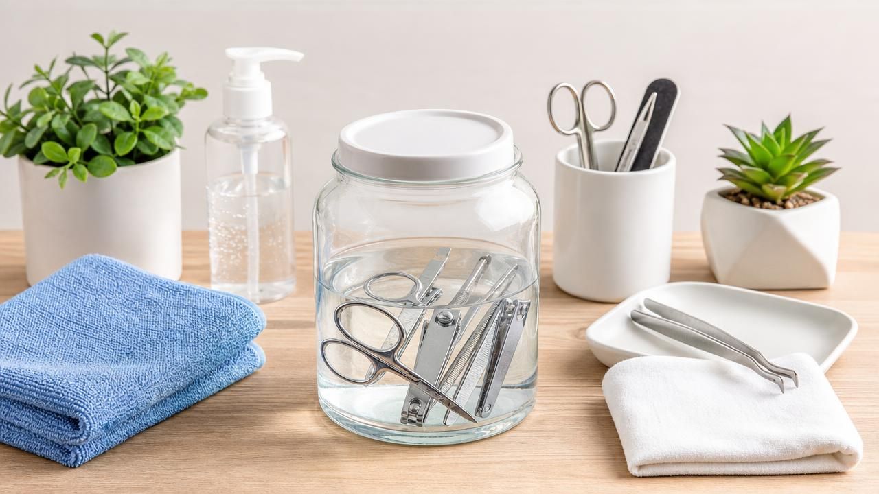 Première image de la recette Bain Désinfectant DIY à l’Alcool 70 % pour Petits Accessoires Non Poreux